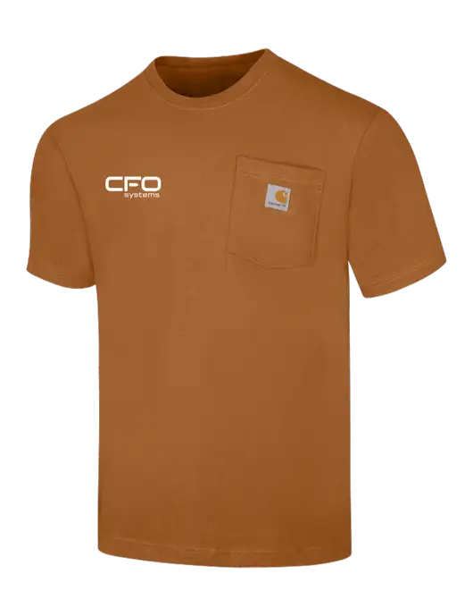 Carhartt Workwear Light Brown Pocket Short Sleeve T-Shirt w/CFO Systems Logo