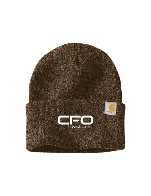 Carhartt Brown Heather Watch Cap 2.0 w/CFO Systems Logo