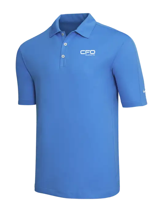 Nike Light Royal Blue Tech Sport Dri-FIT Polo w/CFO Systems Logo
