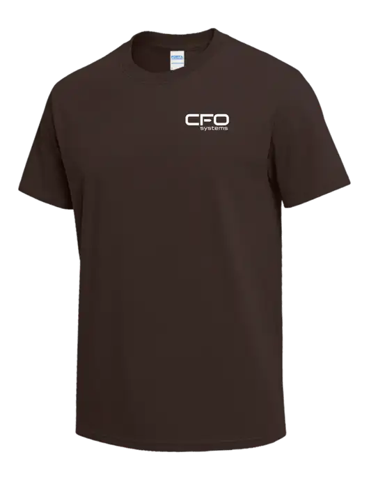 Brown Heavyweight 6.1 oz T-Shirt w/CFO Systems Logo