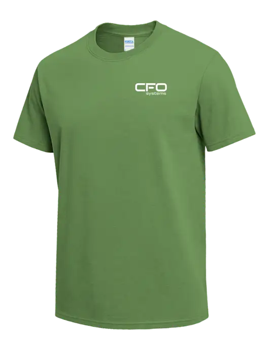 Light Kelly Green Heavyweight 6.1 oz T-Shirt w/CFO Systems Logo