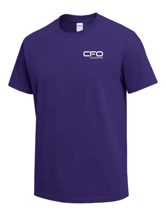 Purple Heavyweight 6.1 oz T-Shirt w/CFO Systems Logo