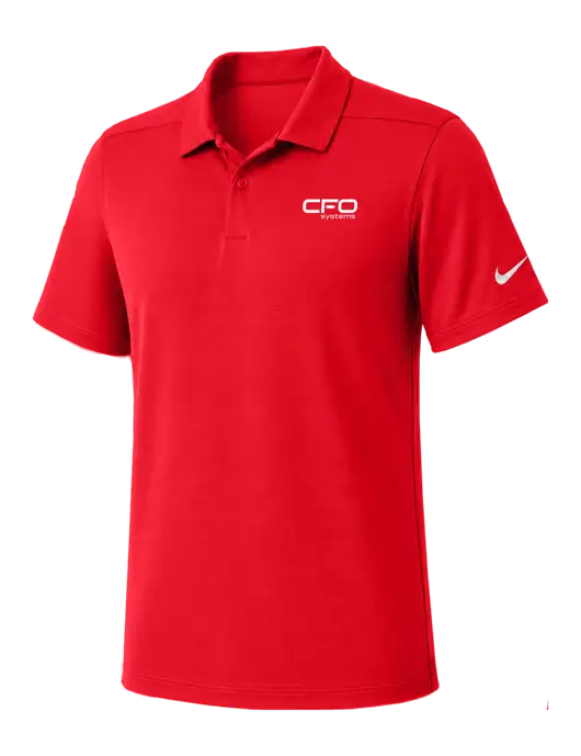 Nike Red Dry Essential Solid Polo w/CFO Systems Logo