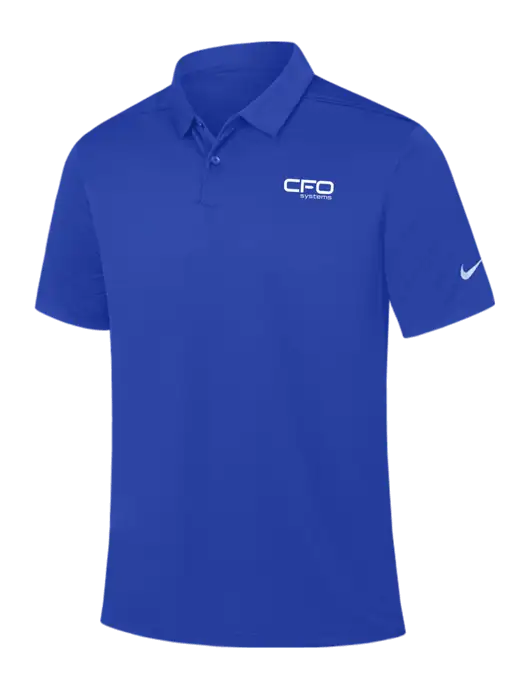Nike Dark Royal Dry Essential Solid Polo w/CFO Systems Logo