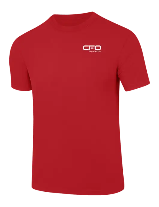 Comfort Colors 6.1 oz Red Heavyweight Ring Spun T-Shirt w/CFO Systems Logo