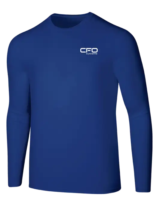Seriously Soft Dark Royal Long Sleeve T-Shirt w/CFO Systems Logo