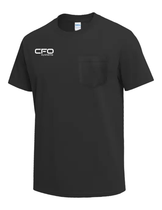 Charcoal Heavyweight 6.1 oz Pocket T-Shirt w/CFO Systems Logo