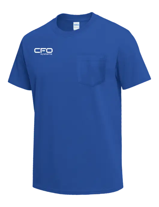 Royal Heavyweight 6.1 oz Pocket T-Shirt w/CFO Systems Logo