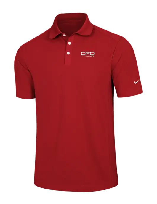 Nike Red Dri-FIT Classic Polo w/CFO Systems Logo