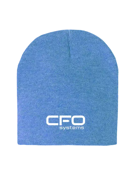 Royal Heather Element Knit Beanie w/CFO Systems Logo
