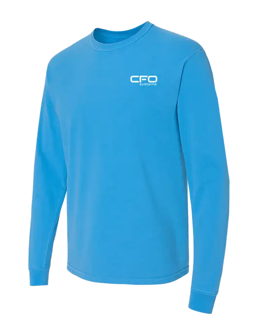 Comfort Colors Garment-Dyed Royal  Heavyweight Long Sleeve T-Shirt w/CFO Systems Logo