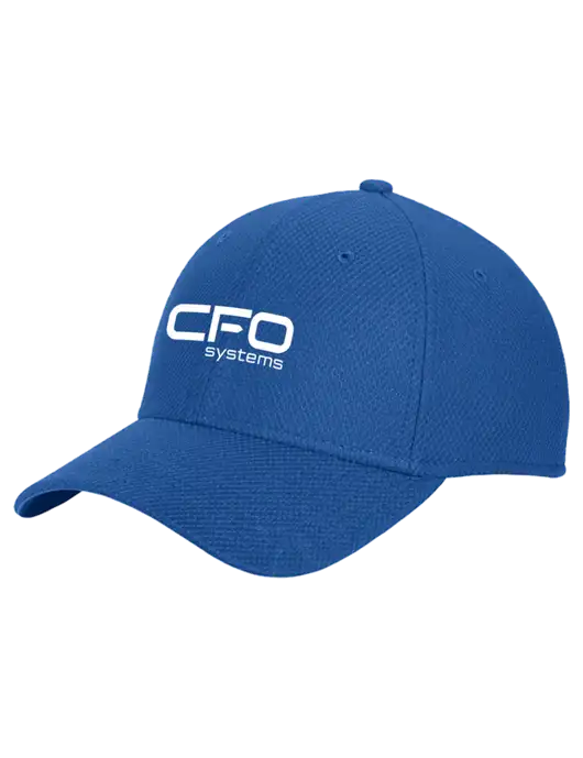 New Era Diamond Era Dark Royal Stretch Cap w/CFO Systems Logo