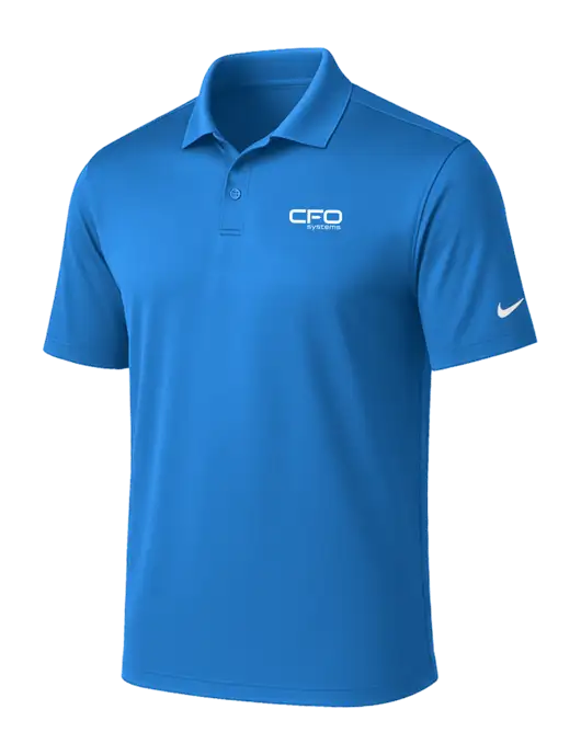 NIKE Light Royal Victory Solid Polo w/CFO Systems Logo