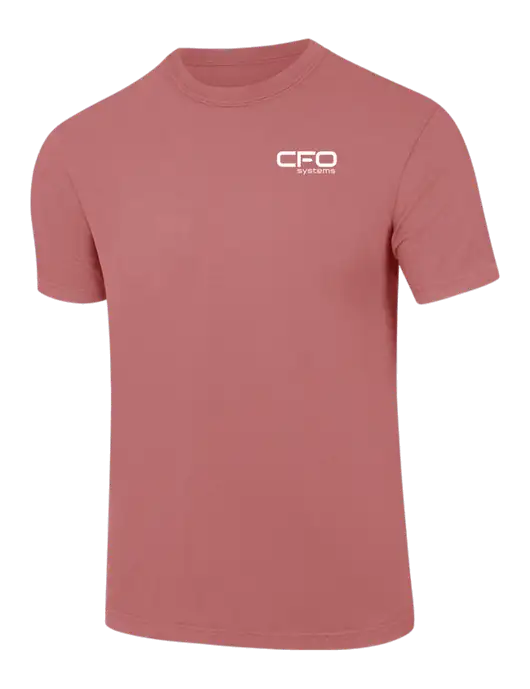 Comfort Colors 6.1 oz Light Maroon Heavyweight Ring Spun T-Shirt w/CFO Systems Logo