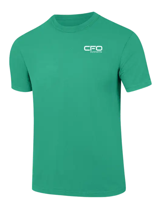 Comfort Colors 6.1 oz Kelly Green Heavyweight Ring Spun T-Shirt w/CFO Systems Logo