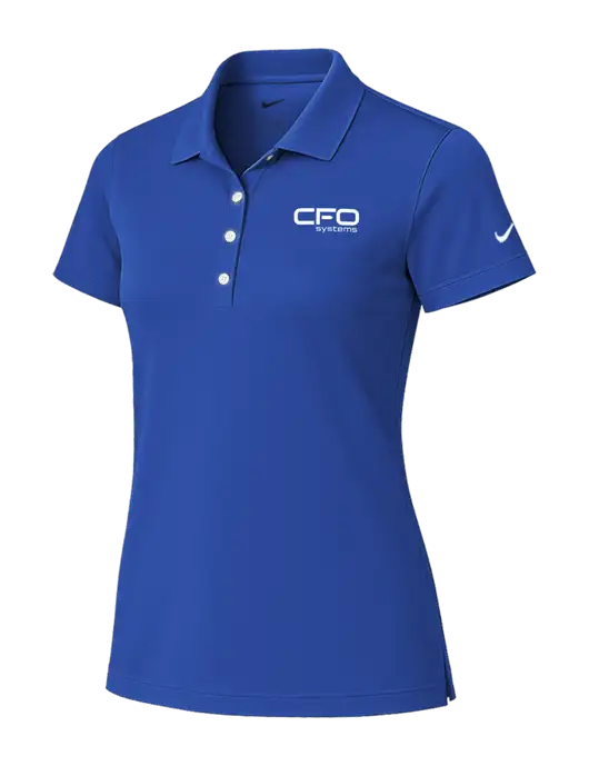 Nike Womens Royal Tech Basic Dri-FIT Polo
 w/CFO Systems Logo